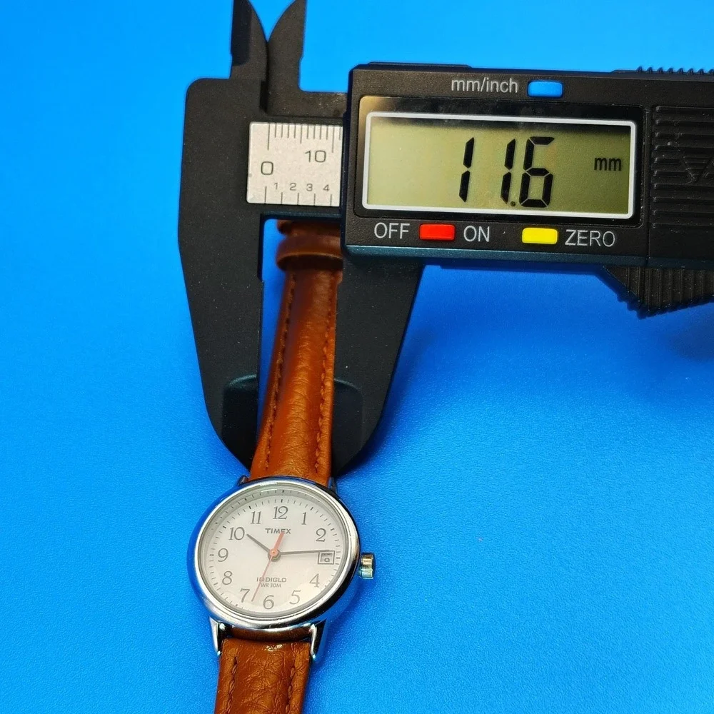 Vintage 1997 Timex Easy Reader INDIGLO Date 25mm Women's Quartz Watch New Strap